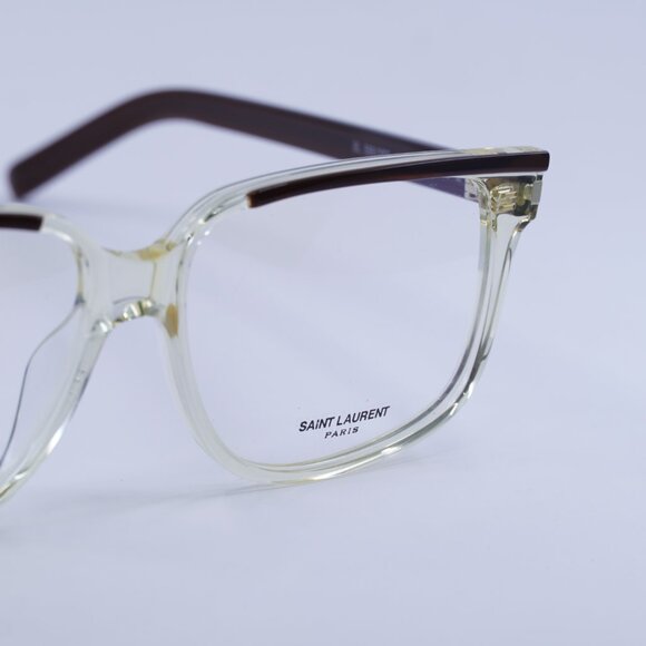 🕶️ New Saint Laurent SL599OPT 004 Eyeglasses - Dark Brown Frame 58mm - Picture 6 of 12